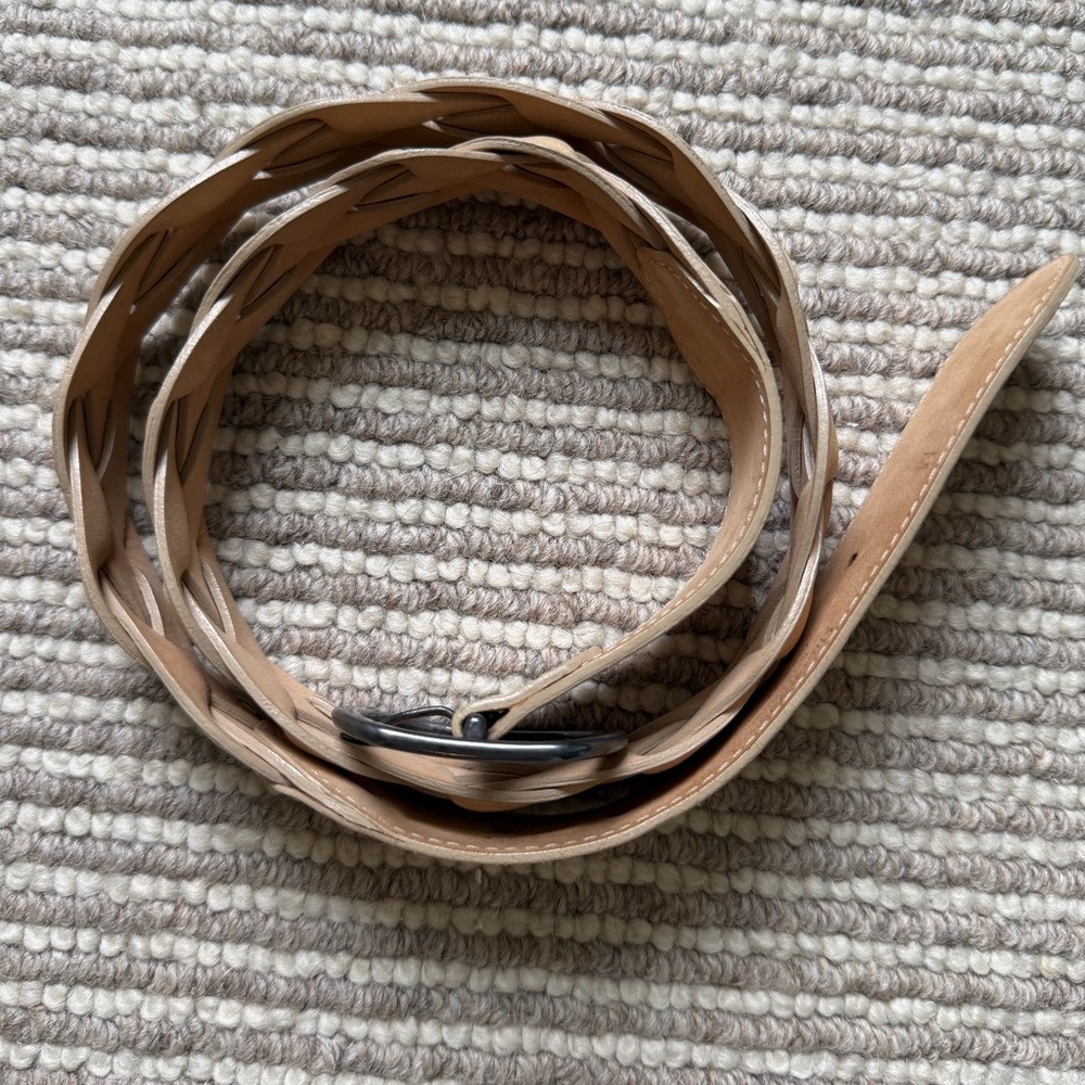 Streets Ahead Braided Tan Leather Belt - Picture 10 of 10